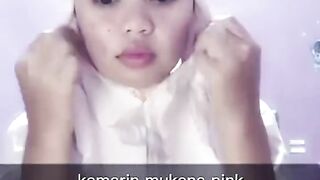 stelah azka coolmax lanjut mukena putih coolmax