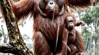 Storm Trapped This Baby Orangutan