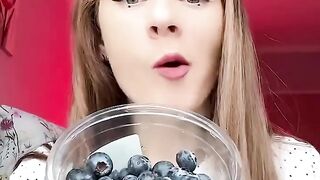ASMR Tik Tok Emoji Eating Crab, Blue Crayfish, Blueberry Mukbang