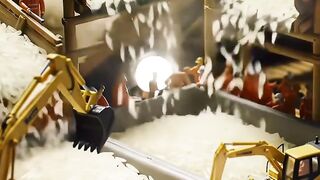 Miniatures Making Japanese Onigiri in construction style