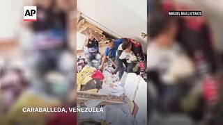 'Miracle' dog found alive in Venezuela after 8 days trapped under rubble