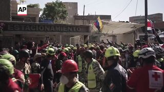 Man pulled alive from building 8 days after Venezuela earthquakes