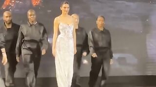 Kendall Jenner's Ramp walk at LOreal Paris fashion show Under Eiffel tower