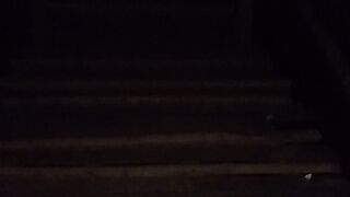 Mysterious Abandoned House at Night