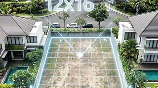 From empty lot to a stunning modern villa design