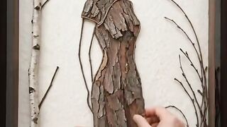 Ide kreatif dari kulit pohon 🌲