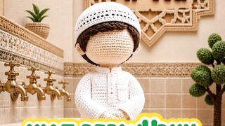 tata cara berwudhu (faceless) amigurumi style