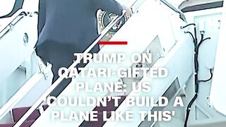 As President Donald Trump boarded his inaugural flight of the new Air Force One,