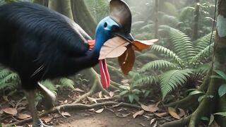 Cassowary Builds a Giant Nest in the Rainforest | Incredible Timelapse 🪺🌿