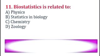 Biostatistics, Bioeconomics & Ecology MCQs | Relationship of Biology with Other Sciences | Class 9 Biology