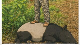 VIRAL! TAPIR ASIA YANG SEMPAT MUNCUL DI JALAN LINTAS SUMATERA DITEMUKAN MATI, POLISI LAKUKAN PENYELIDIKAN