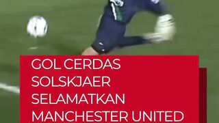 Gol penyeimbang United dicetak oleh Ole Gunnar Solskjær pada masa tambahan waktu babak pertama