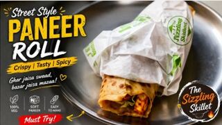 Paneer Roll Recipe 😋 | Street Style Crispy Paneer Roll 🌯🔥 | Easy Paneer Wrap Recipe