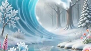 A Giant Ice Monster Froze the Forest! 😱🐭 #shorts