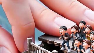 saving the mini world Miniature rescue ASMR relaxing that's how God help us ghibli style 4
