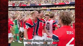 Postingan liar Haaland usai kalahkan Brasil dicap tak respect ke Brasil 😳