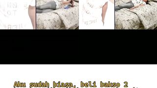Anakku makan sisa bakso?