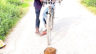 The cyclist's foolishness