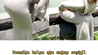 Suami ambil makanan istri!