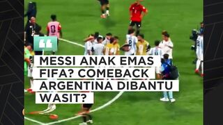 Beberapa keputusan wasit di laga Argentina vs Mesir memicu perdebatan