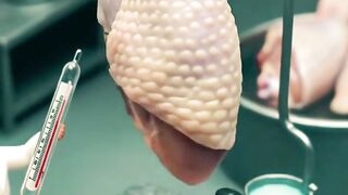 Miniature Making Fried Chicken