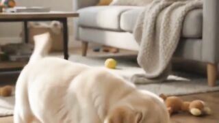 Puppy Thinks the Vacuum Is a New Friend… The Ending Is Too Cute! 🐶😂❤️