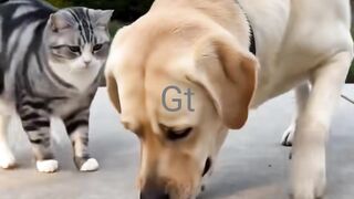 Cats  Feat dog 🦮😺