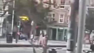 Shirtless Man Sparks Chaos on Edinburgh Streets