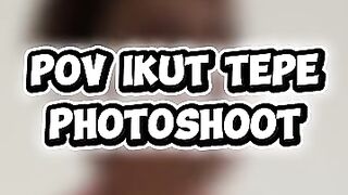 Ngintip tepe photoshoot POSE KELILIPAN