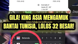 🔥 Jepang Menggila! Hancurkan Tunisia 4-0, Laga Hidup Mati Kontra Swedia Jadi Penentu!