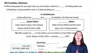 APA Formatting - References Explained Definition Examples Practi