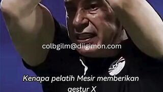 Alasan di Balik Gestur 'X' Pelatih Mesir Hossam Hassan Saat Lawan Argentina