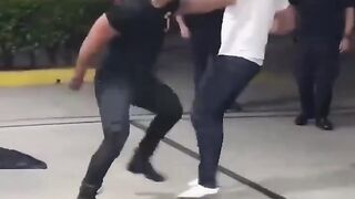 A tense fight