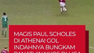 salah satu momen ketika kejeniusan Paul Scholes kembali bersinar di panggung Liga Champions