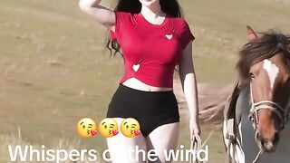 Beautiful girl and hourse 4