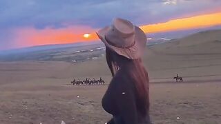 Beautiful girl and hourse 5