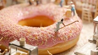 making donuts
