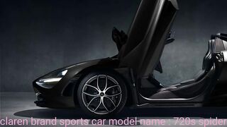 2021 mclaren brand sports car model name : 720s spider