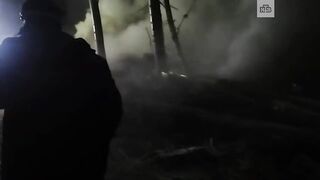 Видео с места крушения Ан-12 в Иркутской области