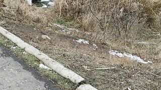 Водосток зимой