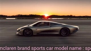 2021 mclaren brand sports car model name : speedtail