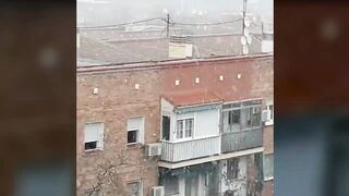 Снегопад в Мадриде