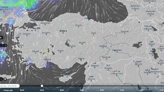 проливной дождь и сильный снегопад в Турции