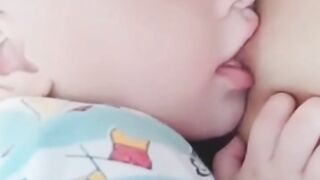 Baby breastfeeding