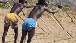 A traditional method practiced by the Banna tribe in Ethiopia🇪🇹