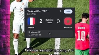 Rekor impresif Maroko akhirnya terhenti di tangan Les Bleus! 🛑