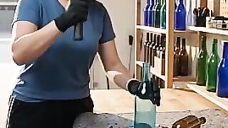 She Turned Recycled Glass into a Stunning Designer Sink