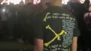 This guy threw a cup full of urine into the crowd at a music festival, and this happened:👿