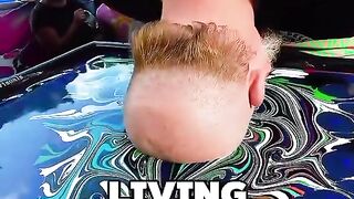 This Guy Decided To Turn His Head In Living Art