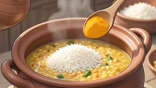 Cozy Khichuri Cooking in Ghibli Style 🌿✨ | A Peaceful Village Cooking Story